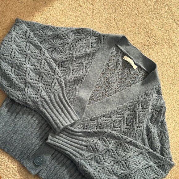 Oak Fort Cropped Ribbed Cardigan - Picture 5 of 6